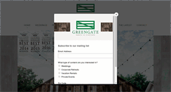 Desktop Screenshot of greengateweddings.com